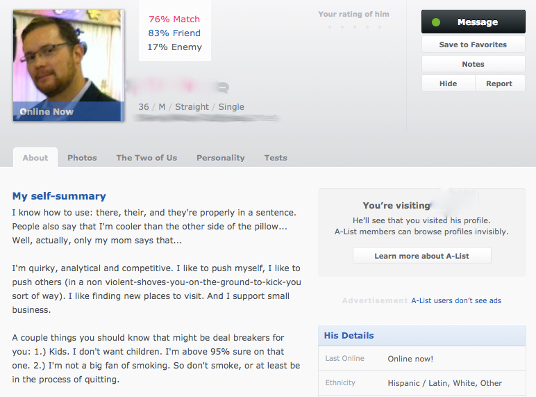 best dating male profile ever