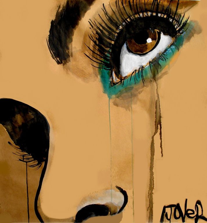 heartbreak, crying, smeared mascara, how do you know you're in love, dating advice, the urban dater, romance, dating stories